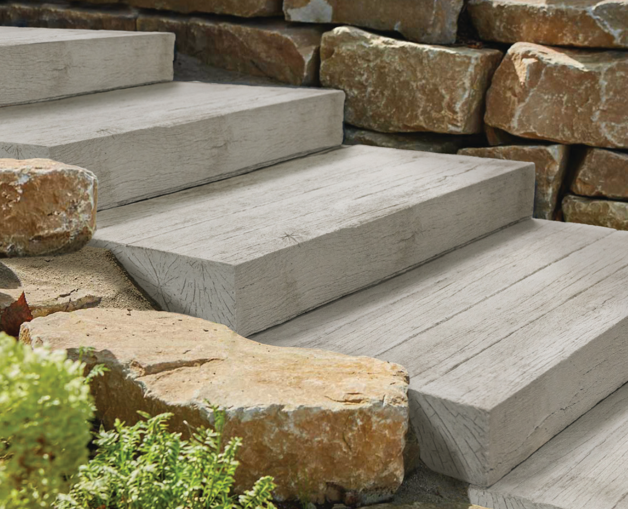 Essence Wood Grain Step Units in the colour Grey