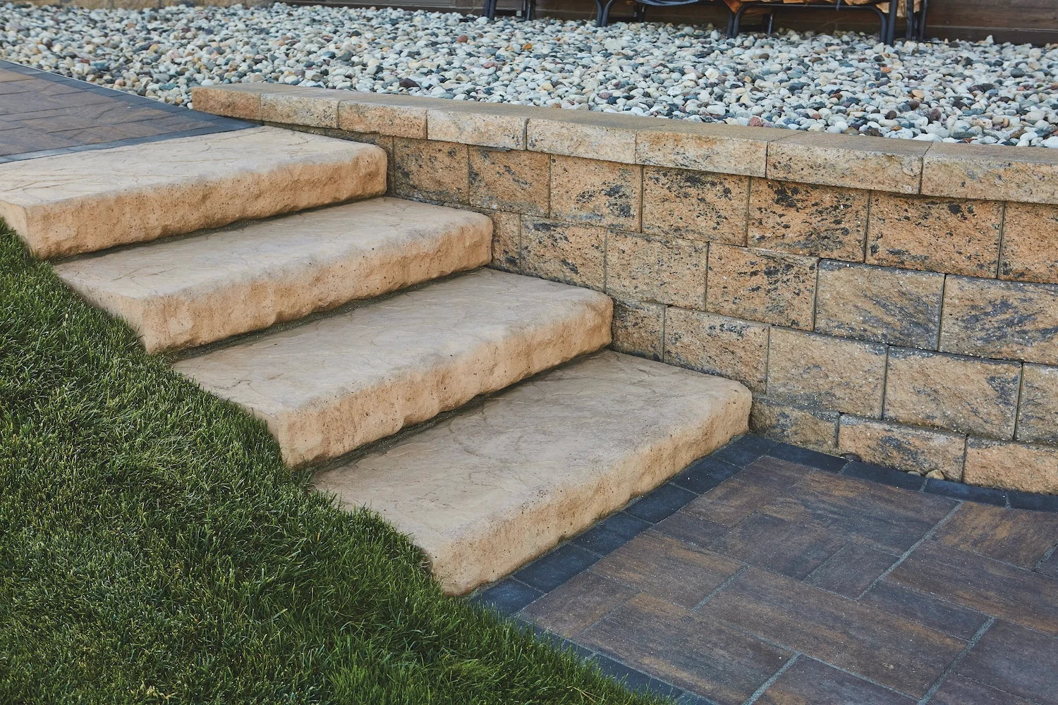 Oversized Step Units in the colour Camel
