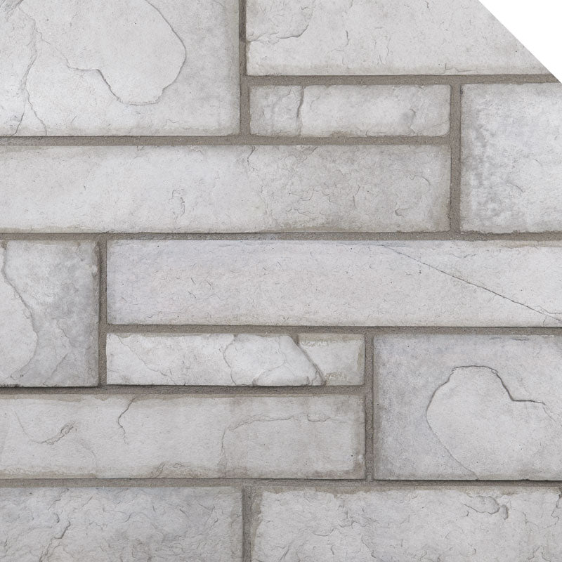 Close up of the Newport Stone Veneer in the colour Everest
