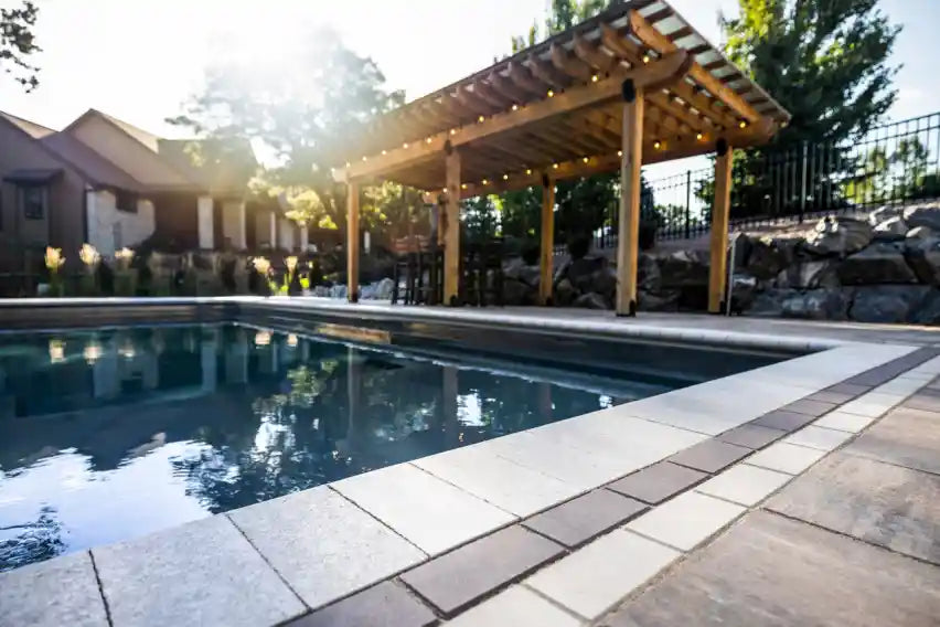 Prestige Coping used as a stair cap.