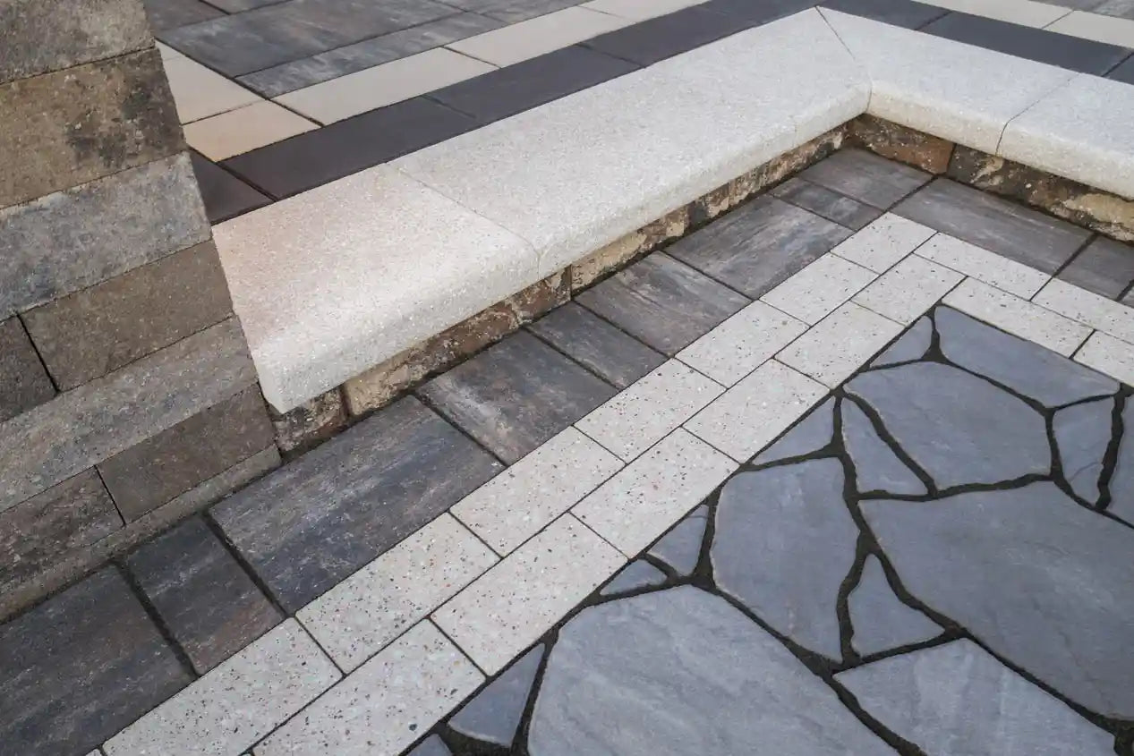 Prestige Coping used as a stair cap.