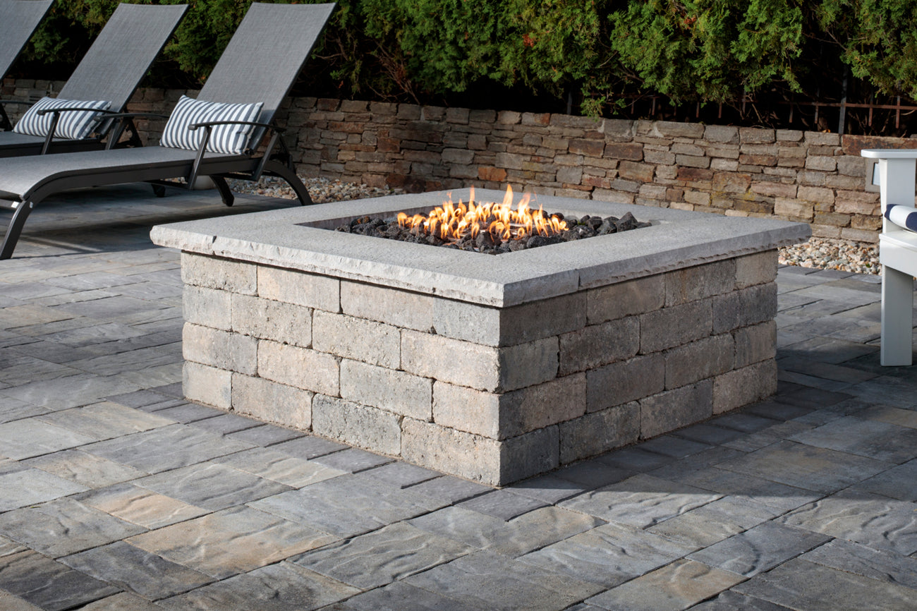 Fire Pit Square Stack Weston Fire Pit Square – Landscape Liquidator